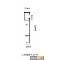 قاعدة إضاءة LED بطول ٥ سم | قاعدة شريط إضاءة FLL-A-7-A5 قابلة للتثبيت | DoorHub الإمارات العربية المتحدة
